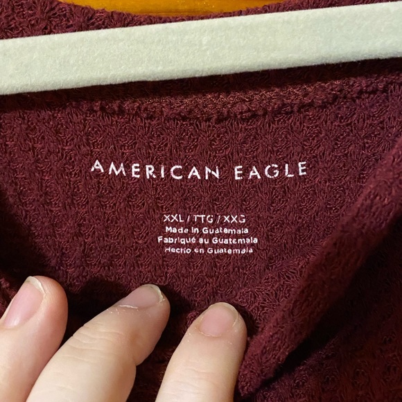 AE Soft Plush Waffle Long Sleeve T-Shirt - Picture 4 of 6